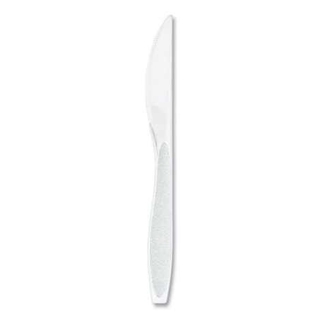 Solo Impress Heavyweight Full-Length Polystyrene Cutlery, Knife, White, PK100 HSWKX-0007